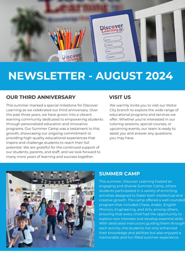 Discover Learning Newsletter