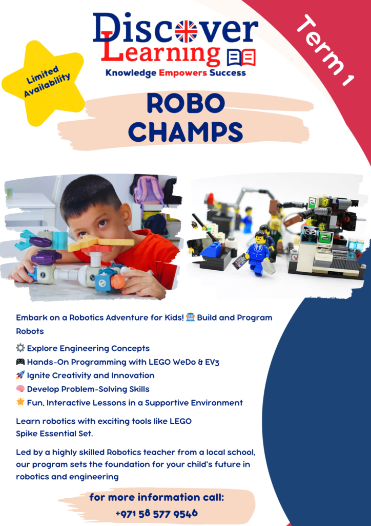 Robotics for kids at Discover Learning Tutors