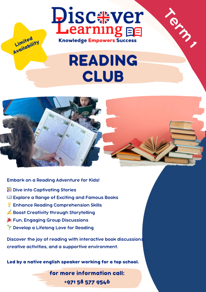 Reading Club Discover Learning Tutors