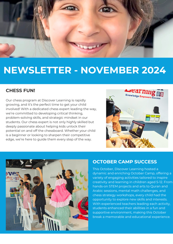 Discover Learning November Newsletter